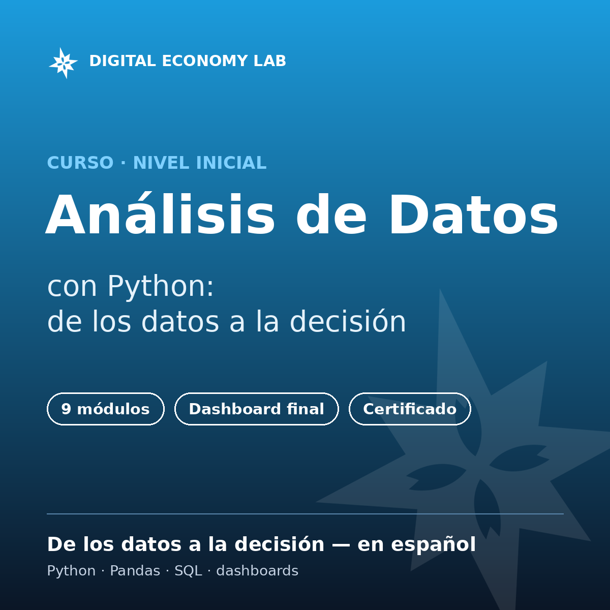Análisis de Datos con Python — De los datos a la decisión