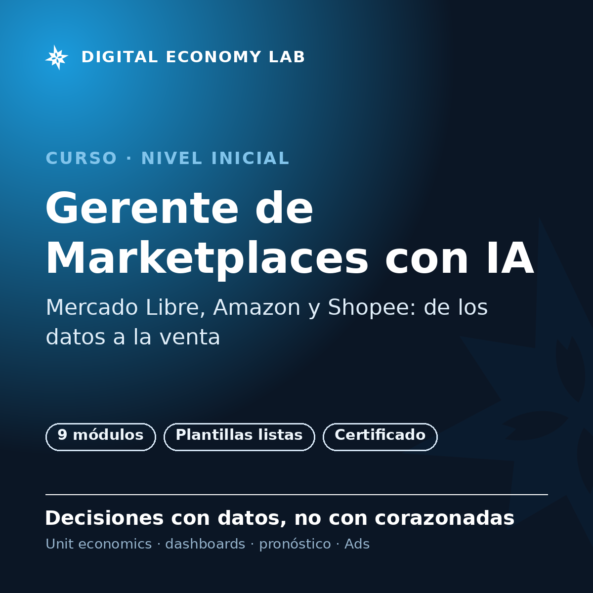Gerente de Marketplaces con IA — de los datos a la venta