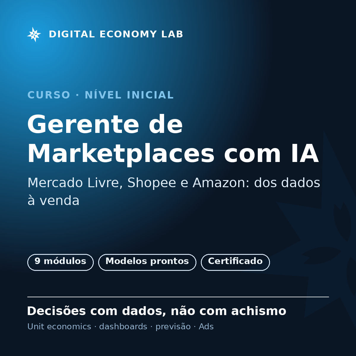 Gerente de Marketplaces com IA — dos dados à venda